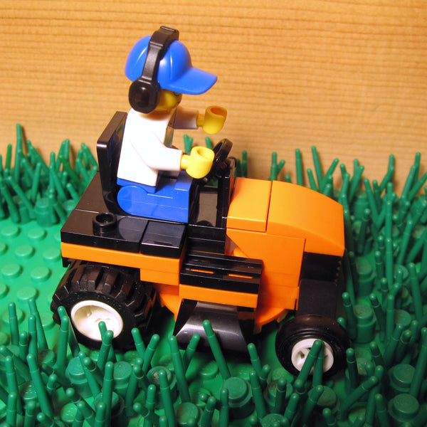 Lego ride on lawn mower on sale