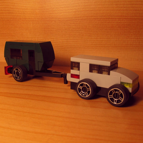 Dan's Custom Tiny Teardrop Camper With Tow Vehicle: Combo Pack (LEGO Microbuild)
