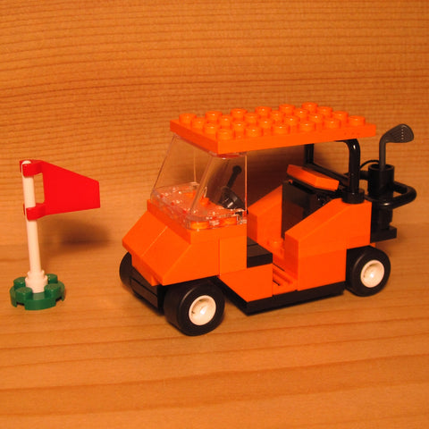 Dan's Custom Golf Cart Orange (for your LEGO town)