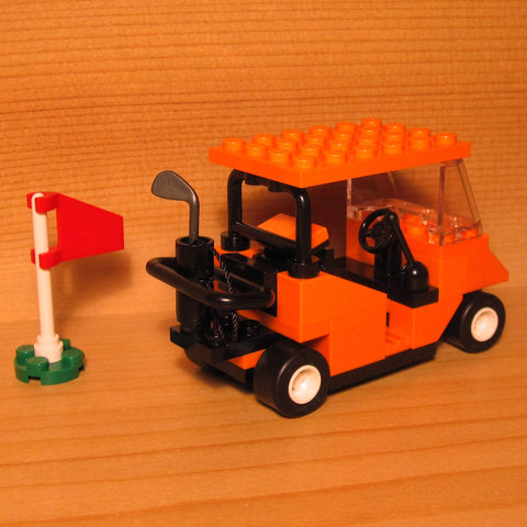 Dan's Custom Golf Cart Orange (for your LEGO town)