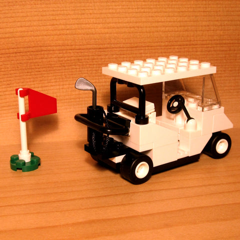 Dan's Custom Golf Cart White (for your LEGO town)