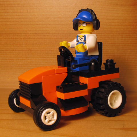 Dan's Custom Riding Mower Orange (for your LEGO town)