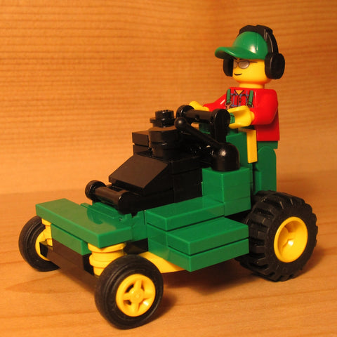 Dan's Custom Stand-On Mower Green (for your LEGO town)