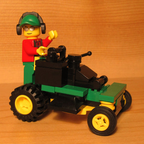 Dan's Custom Stand-On Mower Green (for your LEGO town)