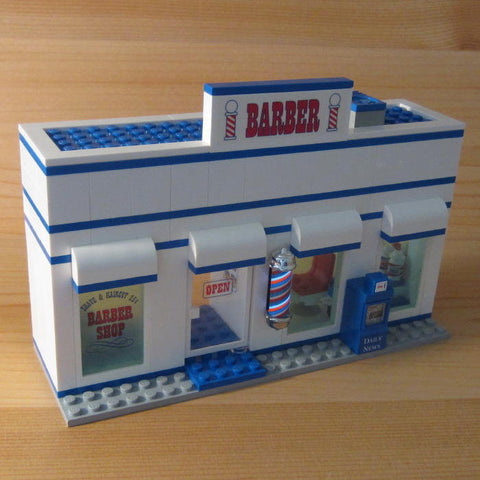 Museum: Dan's Custom LED Animated Barber Shop Mod (for your LEGO town)