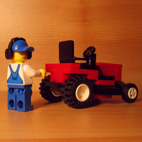 Dan's Custom Riding Mower Red (for your LEGO town)