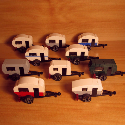 Dan's Custom Tiny Teardrop Camper With Tow Vehicle: Combo Pack (LEGO Microbuild)