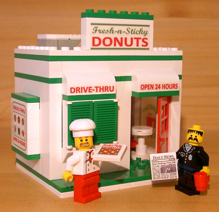 Dan's Custom Donut Shop (for your LEGO town) – DADVENTUREDAN