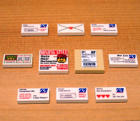 Dan's Custom Postal Service Mail Pack (for your LEGO town)