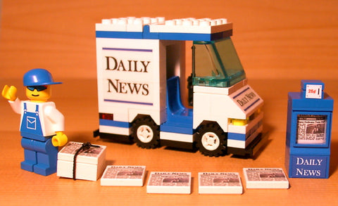 Dan's Custom Newspaper Delivery Van (for your LEGO town)