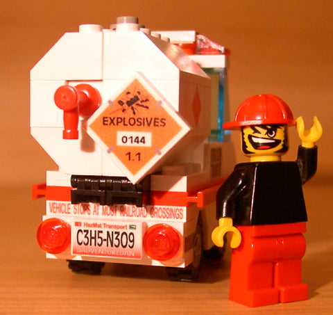 Dan's Custom Nitroglycerin Transport Vehicle (for your LEGO town)