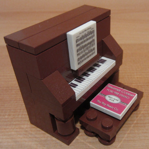 Dan's Custom Upright Piano Brown (for your LEGO town)