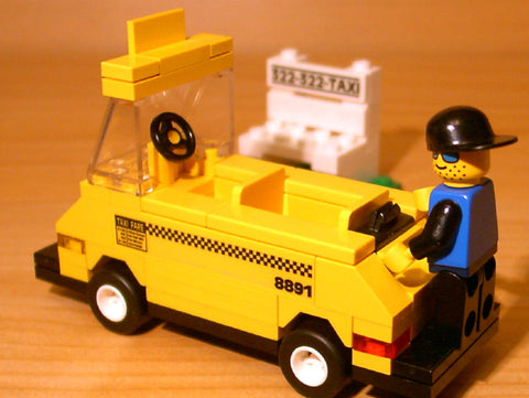 Dan's Custom Taxi Cab Set (for your LEGO town)